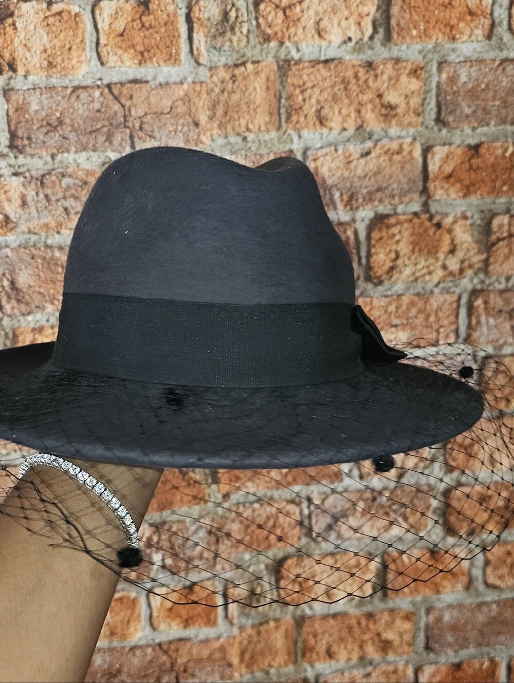 Helene Berman London Veiled Wool Fedora